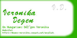 veronika degen business card